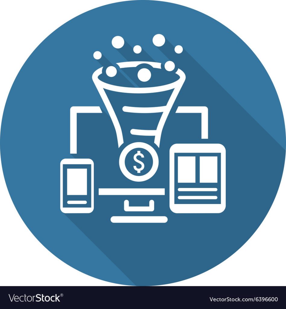 conversion rate optimisation icon vector 6396600